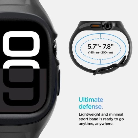 Pasek Spigen Liquid Air Pro na Apple Watch 46 mm - czarny mat Spigen