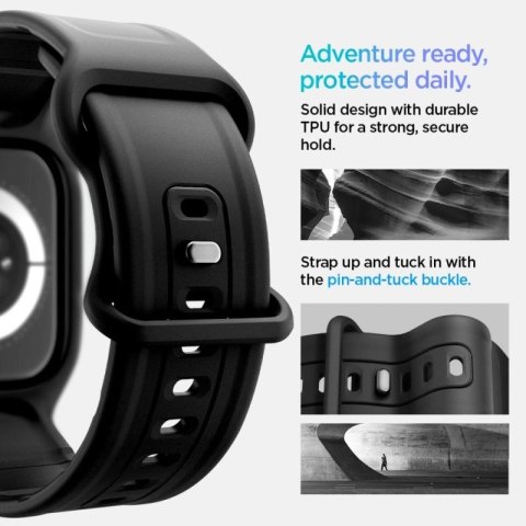Pasek Spigen Vault Pro na Apple Watch 42 mm - czarny mat Spigen