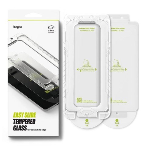 Szkło hartowane Ringke Easy Slide 2-pack na Samsung Galaxy S25 Edge - przezroczyste Ringke