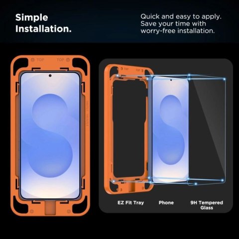 Szkło hartowane Tech-Protect Quick Set+ na Samsung Galaxy S25+ - przezroczyste Tech-Protect