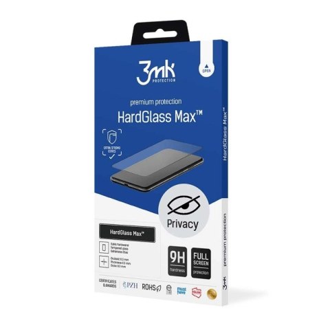Szkło prywatyzujące 3mk HardGlass Max Privacy na iPhone X / XS / 11 Pro 3mk Protection