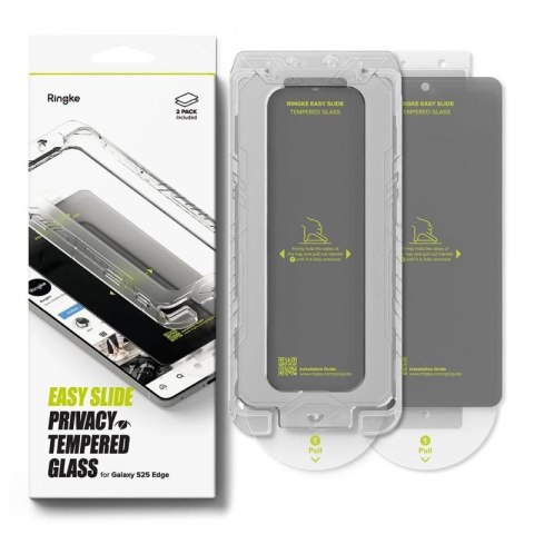 Szkło prywatyzujące Ringke Easy Slide 2-pack na Samsung Galaxy S25 Edge Ringke