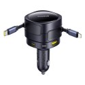 Ładowarka samochodowa Baseus Enjoyment Max 90W 2x USB-C + kabel USB-C i Lightning - czarna Baseus