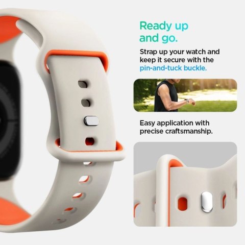 Pasek Spigen Nano Pop na Apple Watch 40 / 41 / 42 mm - beżowy Spigen