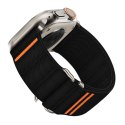 Pasek Tech-Protect Nylon Slip na Apple Watch 44 / 45 / 46 / 49 mm - czarny Tech-Protect