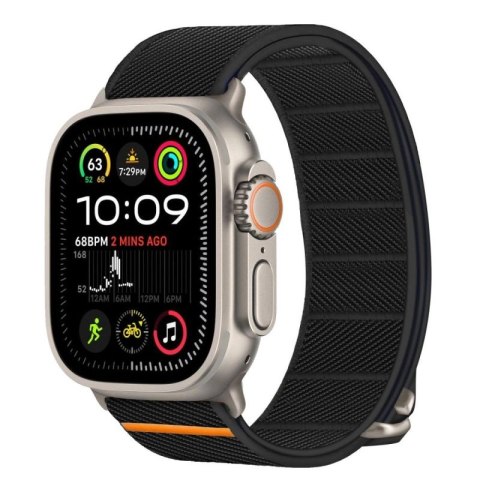 Pasek Tech-Protect Nylon Slip na Apple Watch 44 / 45 / 46 / 49 mm - czarny Tech-Protect