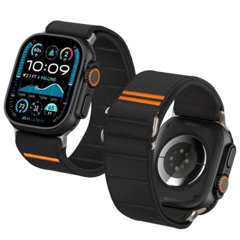 Pasek Tech-Protect Nylon Slip na Apple Watch 44 / 45 / 46 / 49 mm - czarny Tech-Protect