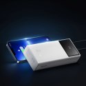 Powerbank Baseus EnerFill FP41 30000mAh 22.5W z kablem Baseus Simple USB-A - USB-C 3A 30cm - biały Baseus