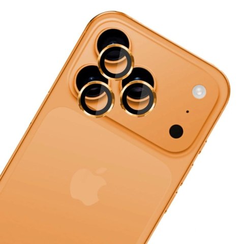 Szkło hartowane na obiektyw aparatu 3mk Lens Protection Pro do iPhone 17 Pro / 17 Pro Max - pomarańczowe 3mk Protection