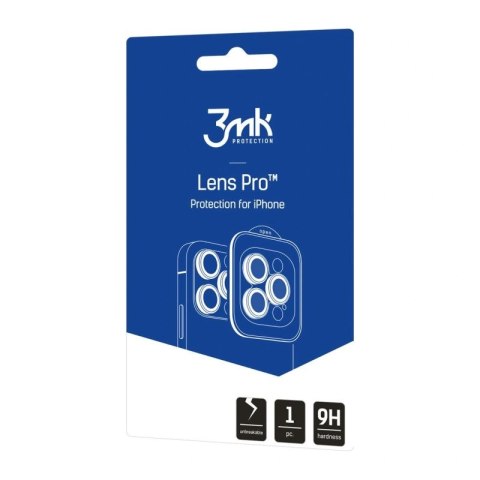 Szkło hartowane na obiektyw aparatu 3mk Lens Protection Pro do iPhone 17 Pro / 17 Pro Max - pomarańczowe 3mk Protection
