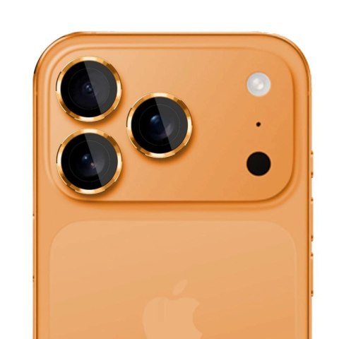 Szkło hartowane na obiektyw aparatu 3mk Lens Protection Pro do iPhone 17 Pro / 17 Pro Max - pomarańczowe 3mk Protection