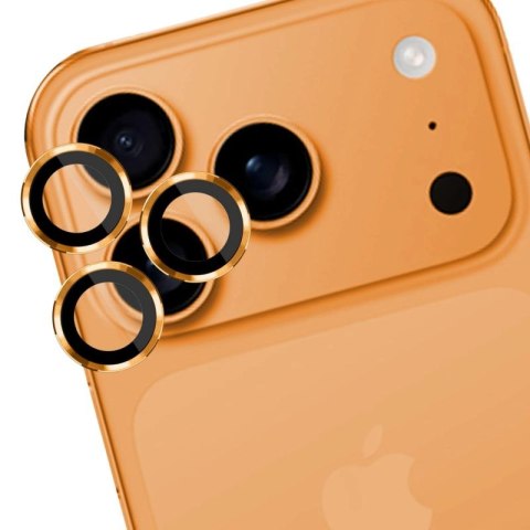 Szkło hartowane na obiektyw aparatu 3mk Lens Protection Pro do iPhone 17 Pro / 17 Pro Max - pomarańczowe 3mk Protection