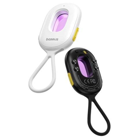 Wykrywacz ukrytych kamer Baseus Heyo Series II z alarmem i mini latarką + kabel Baseus Simple USB-A - USB-C - czarny