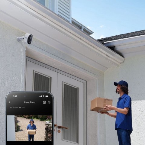 Zewnętrzny zestaw monitoringu Baseus Security N1 Plus Dual 2K (2 kamery) - biały Baseus