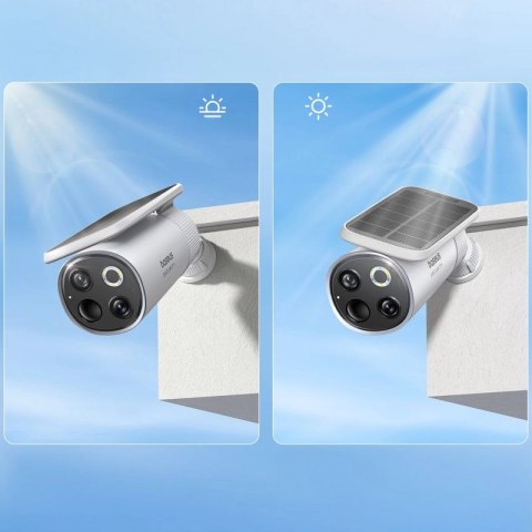 Zewnętrzny zestaw monitoringu Baseus Security S1 Pro Dual 3K (2 kamery) - biały Baseus