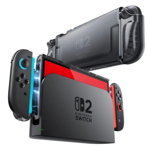 Etui Supcase Crystal na Nintendo Switch 2 - przezroczysto-czarne Supcase
