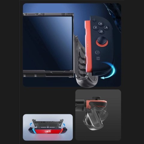 Etui Supcase Crystal na Nintendo Switch 2 - przezroczysto-czarne Supcase