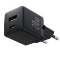 Ładowarka sieciowa Baseus Palm 20W USB-C USB-A - czarna Baseus