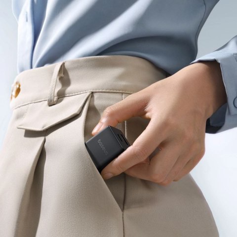 Ładowarka sieciowa Baseus Palm 20W USB-C USB-A - czarna Baseus