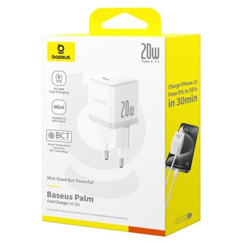 Ładowarka sieciowa Baseus Palm 20W USB-C - biała Baseus