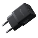 Ładowarka sieciowa Baseus Palm 30W USB-C USB-A - czarna Baseus