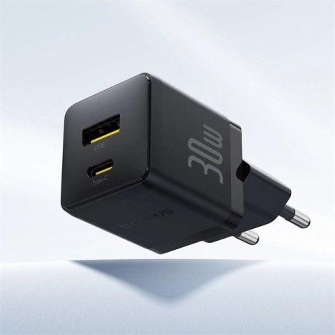 Ładowarka sieciowa Baseus Palm 30W USB-C USB-A - czarna Baseus