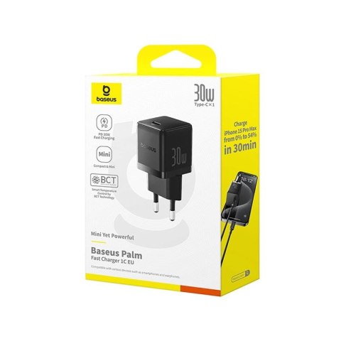 Ładowarka sieciowa Baseus Palm 30W USB-C - czarna Baseus