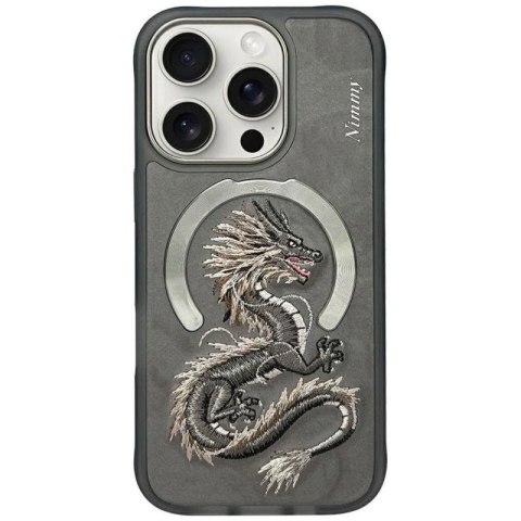 Etui Nimmy Dragon MagSafe na iPhone 16 Pro - szare Nimmy