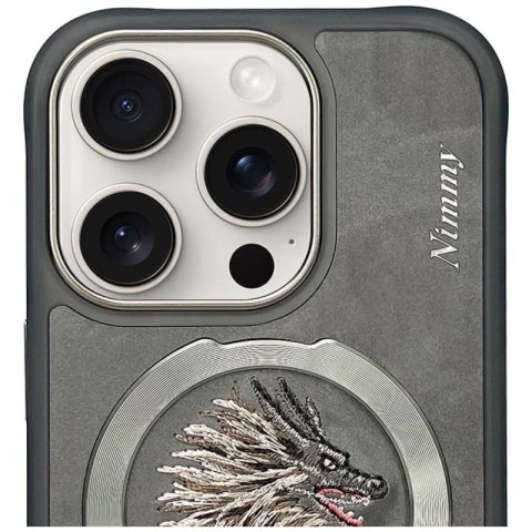 Etui Nimmy Dragon MagSafe na iPhone 16 Pro - szare Nimmy