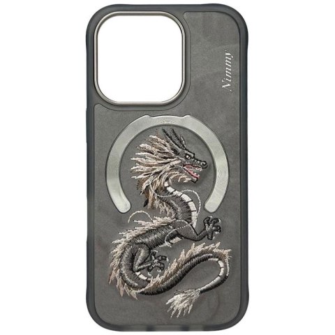 Etui Nimmy Dragon MagSafe na iPhone 16 Pro - szare Nimmy