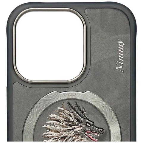Etui Nimmy Dragon MagSafe na iPhone 16 Pro - szare Nimmy