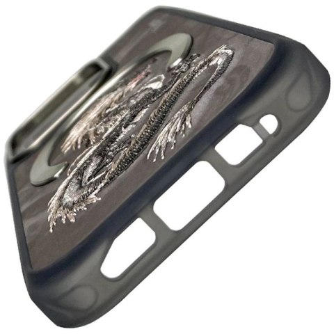 Etui Nimmy Dragon MagSafe na iPhone 16 Pro - szare Nimmy