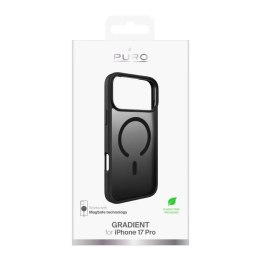Etui Puro Gradient TPU kompatybilne z MagSafe na iPhone 17 Pro - czarne Puro