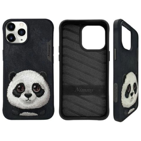 Etui Nimmy Big Eyed Pet 2.0 Panda na iPhone 15 Pro - czarne Nimmy