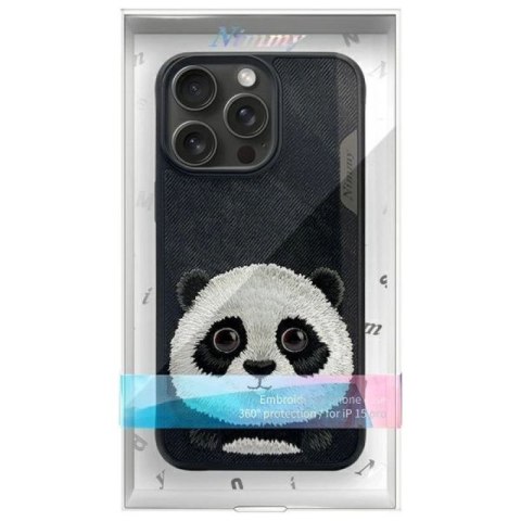 Etui Nimmy Big Eyed Pet 2.0 Panda na iPhone 15 Pro - czarne Nimmy