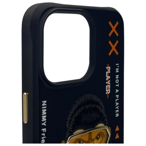 Etui Nimmy Cool&Cute 2.0 Monkey na iPhone 15 Pro - czarne Nimmy