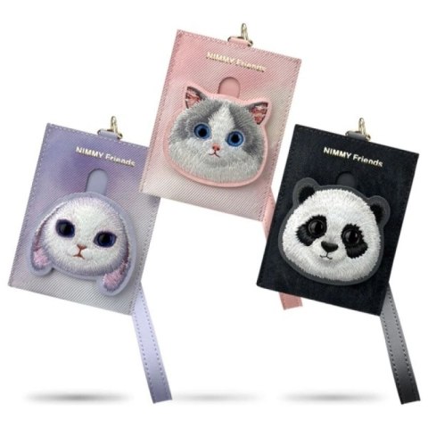 Portfel Nimmy Big Eyed Pet 2.0 Panda etui na karty - czarny Nimmy