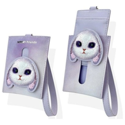 Portfel Nimmy Big Eyed Pet 2.0 Rabbit etui na karty - fioletowy Nimmy