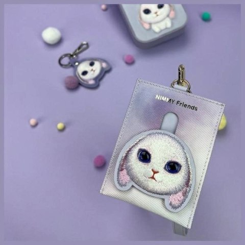 Portfel Nimmy Big Eyed Pet 2.0 Rabbit etui na karty - fioletowy Nimmy