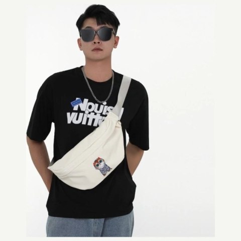 Torba na ramię Nimmy Crossbody Glasses Cool Cat - szara Nimmy