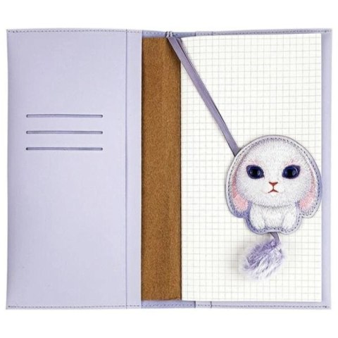 Zestaw Nimmy Big Eyed Pet 2.0 Rabbit 2w1 notatnik + długopis - fioletowy