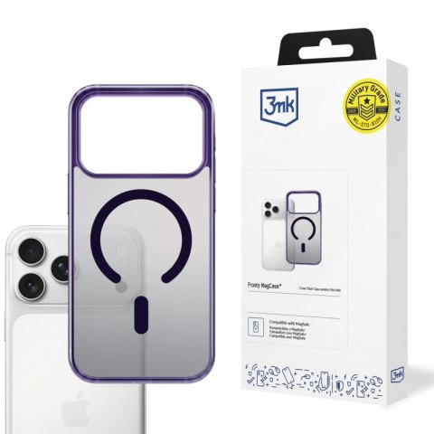 Etui 3mk Frosty MagCase na iPhone 17 Pro Max - fioletowe 3mk Protection