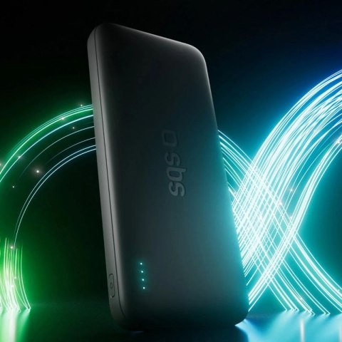 Powerbank SBS Infinity 10000mAh 10W LiFePo₄ USB-A USB-C - czarny SBS