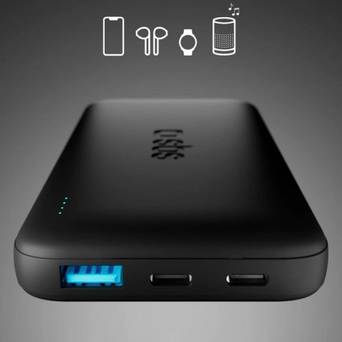 Powerbank SBS Infinity 10000mAh 10W LiFePo₄ USB-A USB-C - czarny SBS
