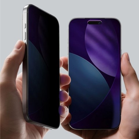 Szkło hartowane AMAZINGTHING Titan Privacy FusionFilter 7 prywatyzujące na iPhone 17 Pro Max AmazingThing