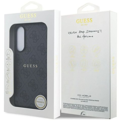 Etui Guess 4G Ring Classic Logo MagSafe na Samsung Galaxy S25 Edge - czarnE Guess