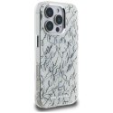 Etui Karl Lagerfeld IML Karl Script Pattern MagSafe na iPhone 16 Pro - białe Karl Lagerfeld