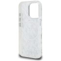 Etui Karl Lagerfeld IML Karl Script Pattern MagSafe na iPhone 16 Pro - białe Karl Lagerfeld