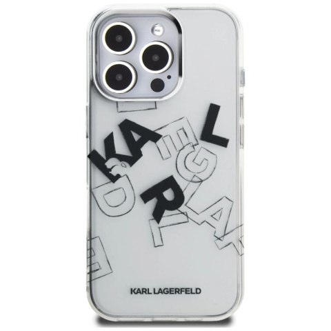 Etui Karl Lagerfeld IML Sketched Graphic na iPhone 16 Pro - przezroczyste Karl Lagerfeld