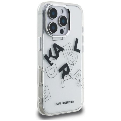 Etui Karl Lagerfeld IML Sketched Graphic na iPhone 16 Pro - przezroczyste Karl Lagerfeld